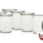 WECK CILINDRICO VASSOIO 6 VASETTI ML.160 COPERCHIO 60   760 DOSEN-ZENTRALE ZUCHNER GMBH vetro 1 pezzi
