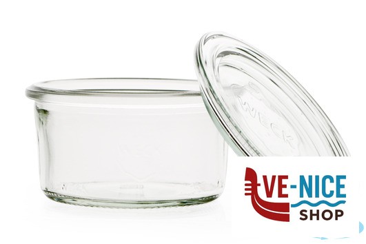 vetro WECK CILINDRICO VASSOIO 6 VASETTI ML.165 COPERCHIO 80 976 DOSEN-ZENTRALE ZUCHNER GMBH - immagine 2