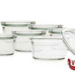 vetro WECK CILINDRICO VASSOIO 6 VASETTI ML.165 COPERCHIO 80   976 DOSEN-ZENTRALE ZUCHNER GMBH