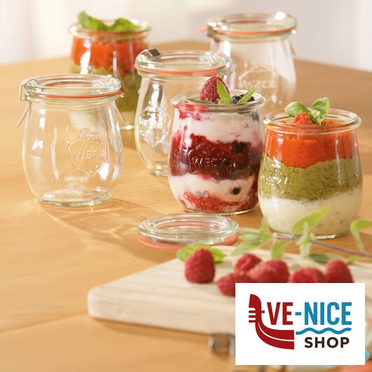 vetro WECK H TULIP - VASETTO ML.220 CON COPERCHIO 60MM 762E 06737 DOSEN-ZENTRALE ZUCHNER GMBH - immagine 3