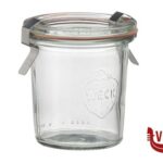 vetro WECK R CILINDRICO - VASETTO ML.140 CON COPERCHIO MM60   761E DOSEN-ZENTRALE ZUCHNER GMBH