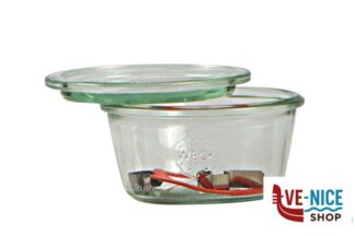 vetro WECK R CILINDRICO - VASETTO ML.290 CON COPERCHIO MM100 740 10625 DOSEN-ZENTRALE ZUCHNER GMBH