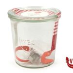WECK R CIL - VASETTO ML580 CON COPERCHIO 100MM 00020061-742 ODESSA SRL vetro 6 pezzi