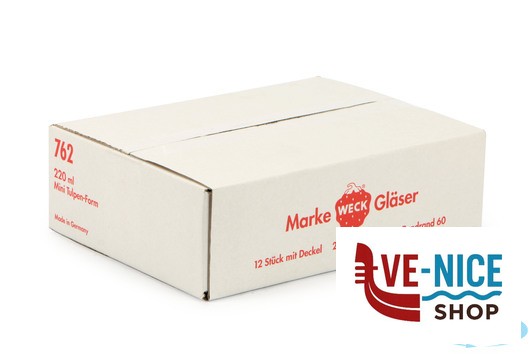 vetro WECK H CIL- VASETTO ML.80 CON COPERCHIO MM 60 DOSEN-ZENTRALE ZUCHNER GMBH - immagine 2