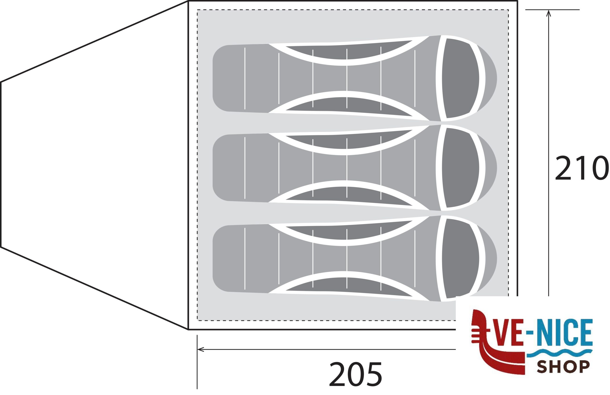 Tenda Globo 3 Brunner COMFORT TOURING - immagine 10