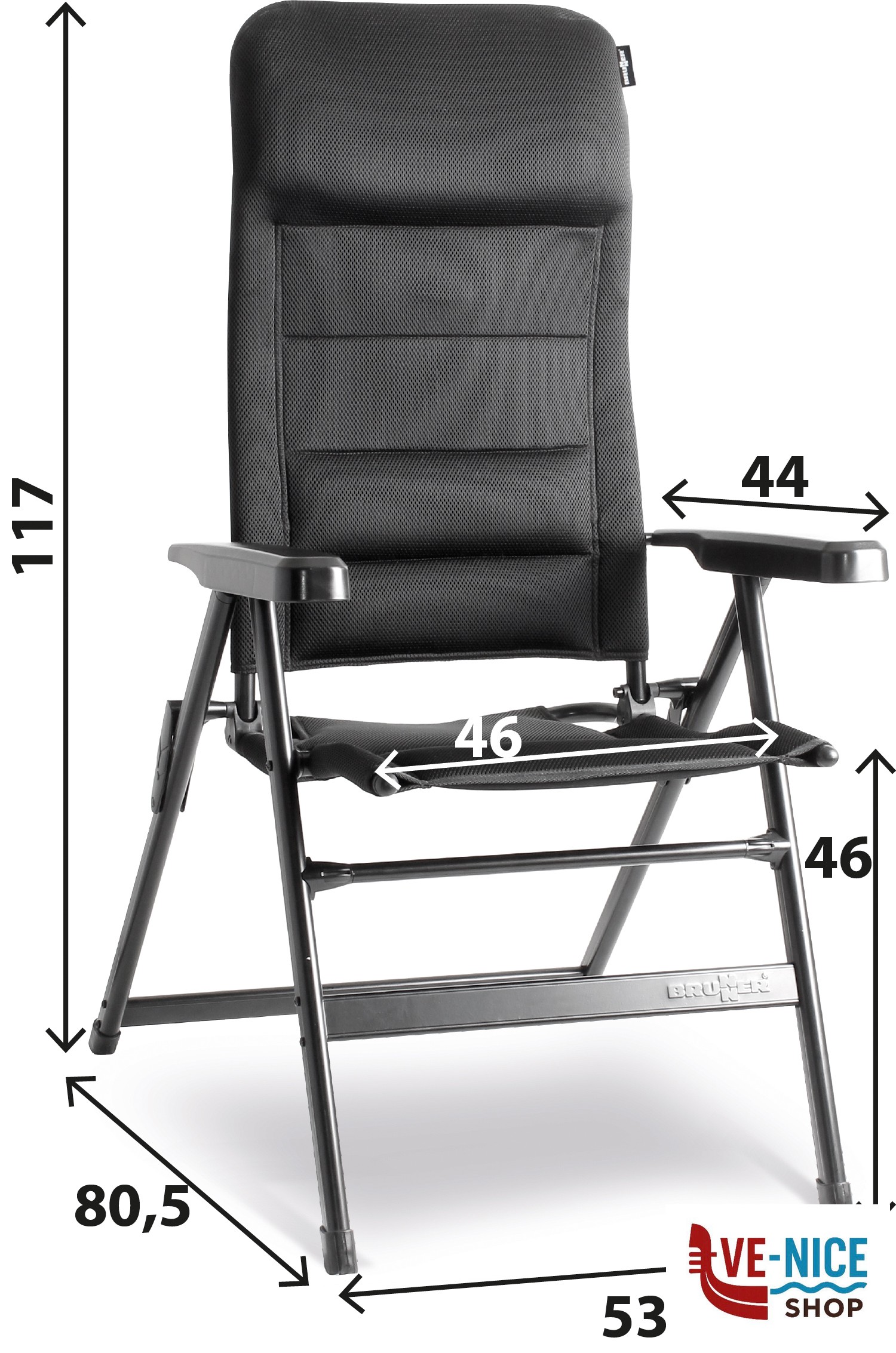 Sedia Aravel 3D MEDIUM Brunner ARAVEL BLACK - immagine 2