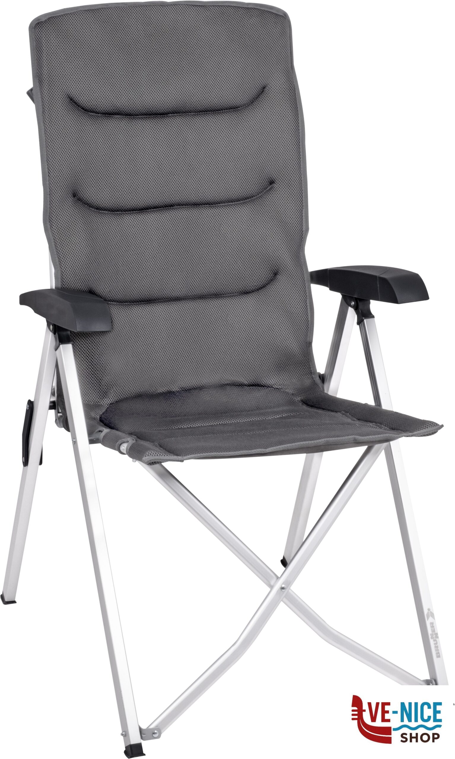 Sedia Dynafold Recliner Brunner ARAVEL BLACK (acq. minimo 2)
