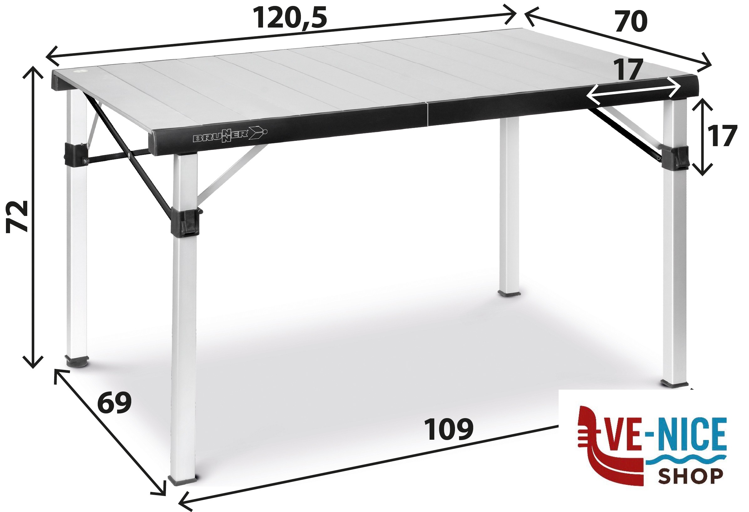 Tavolo Titanium Quadra 4 Compack Brunner QUADRA - immagine 7