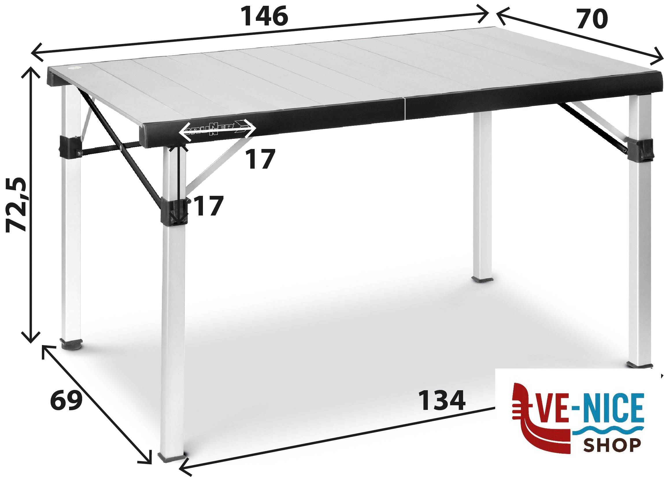 Tavolo Titanium Quadra 6 Compack Brunner QUADRA - immagine 7