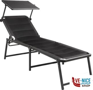 Lettino AravelHigh Duna 3D Brunner ARAVEL BLACK
