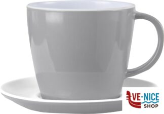 Tazza con piattino grigio Brunner COMPLEMENT