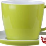 Tazza con piattino verde Brunner SPECTRUM
