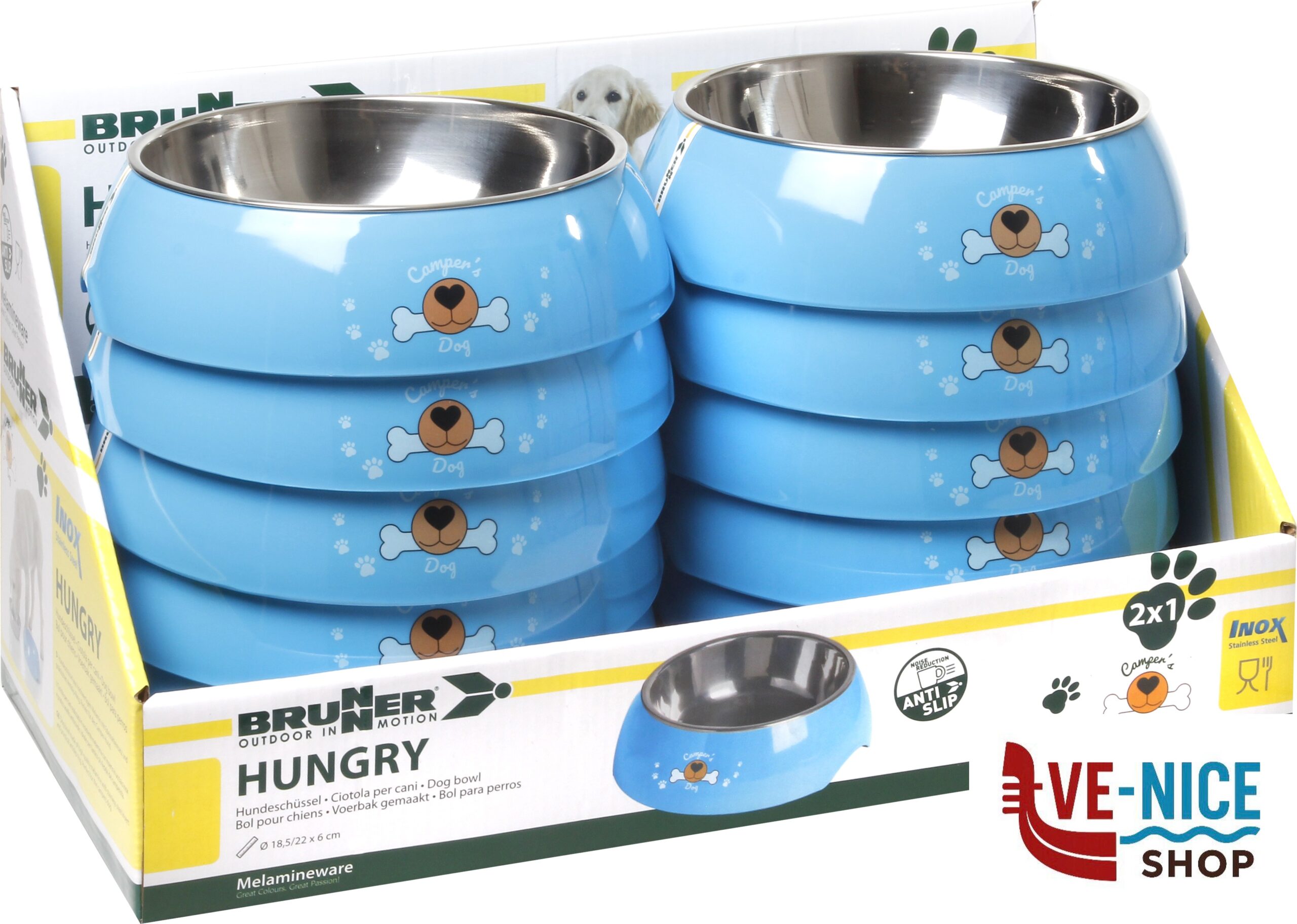 Ciotola per cani Hungry XL Brunner STOVIGLIE OUTDOOR