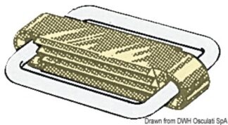 Osculati 06.705.50 Fibbia Inox Seasure 50 Mm Chiusa nastri fettuccia fasce ed accessori