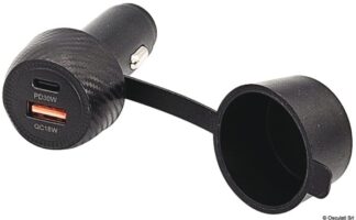 Osculati 14.517.16 Adattatore Presa Corrente Usb A+C Con Cappuccio prese usb 1224v