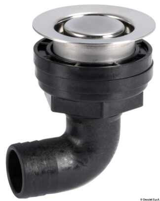 Osculati 17.122.90 Scarico Inox Con Filtro 90° ombrinali e scarichi pozzetti in acciaio inox e ottone cromato