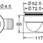 Osculati 17.126.02 Scarico A Pozzetto Con Flap Antireflusso Ø 2" ombrinali e scarichi pozzetti in acciaio inox e ottone cromato