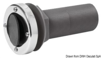 Osculati 17.395.45 Scarico Testa Inox 1" 1/2 - 11Bsp raccorderia scarichi a mare e valvole in plastica