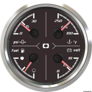 Osculati 27.328.11 Strumento Multifuzione 85 Mm Nero/Nera strumento multifuzione analogico 85 mm