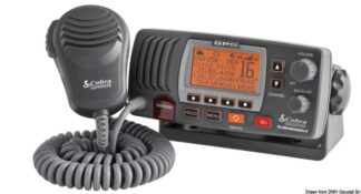 Osculati 29.645.01 Vhf Cobra Marine F77b-Gpse Grigio vhf fissi