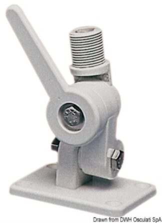 Osculati 29.898.00 Base Snodata A Cremagliera Per Antenna basi ed accessori per antenne vhf e radar