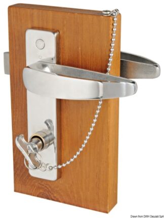 Osculati 38.129.15 Maniglie Con Mostrine Smart Destra Esterna + Interna serrature da incasso in acciaio inox aisi 316