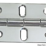 Osculati 38.814.03 Cerniera In Acciaio Inox 80X50 Mm cerniere spessore 2 mm