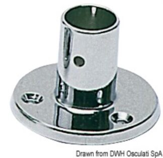 Osculati 41.012.01 Supporto Pulpito Diritto 25 Mm basi e raccordi pulpito in ottone cromato