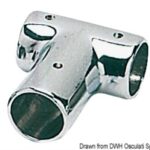 Osculati 41.015.01 Giunto Pulpito T 90° 25 Mm basi e raccordi pulpito in ottone cromato