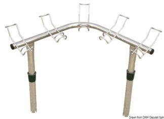 Osculati 41.167.73 Reggicanne Inox 5 Posti portacanne e accessori