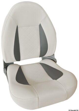 Osculati 48.409.03 Sedile Comfort Cp48 Con Schienale Alto Ribaltabile Grigio Chiaro/Scuro sedile comfort con schienale alto ribaltabile