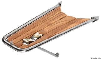 Osculati 48.471.08 Delfiniera Inox/Teak Con Musone Ø Tubo Mm 32 plancette di poppa e prua