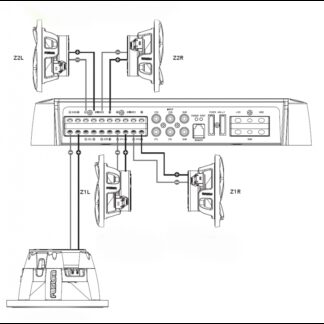Fusion Amplificatori Fusion AMPLIFICATORE MS-AP61800 6 CANALI