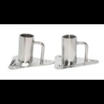 AAA Raccordi in Acciaio Stampati BASE PER CANDELIERE INOX DRITTA