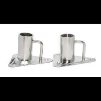 AAA Raccordi in Acciaio Stampati BASE PER CANDELIERE INOX DRITTA