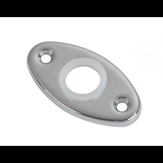 Serrature Porte e Maniglie BOCCHETTA OTTONE CROMATO OVALE