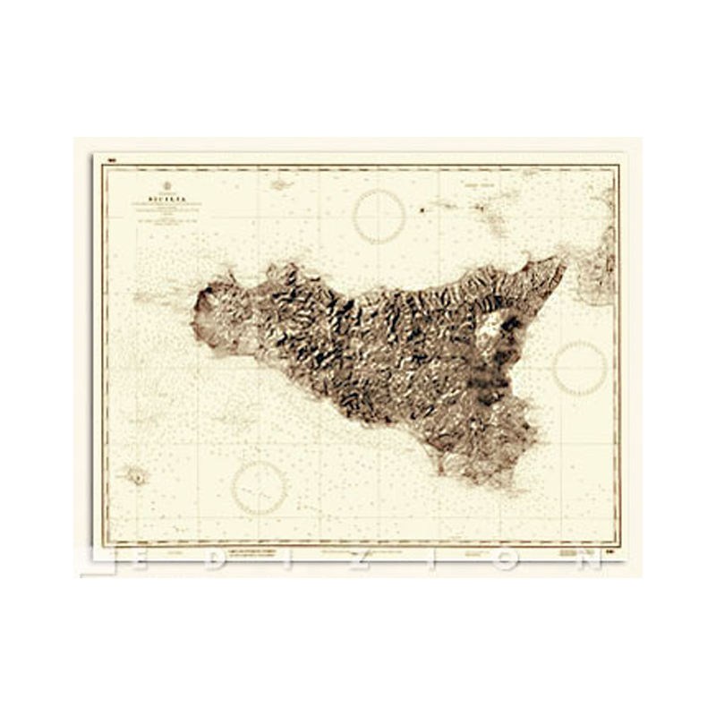ISTITUTO IDROGRAFICO Carte Nautiche e Portolani ISOLA DI SICILIA STORICA - immagine 2