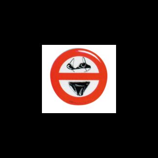 ERREGRAFICA Tabelle e Bandiere Adesive DIVIETO SLIP-REGGISENO RILIEVO