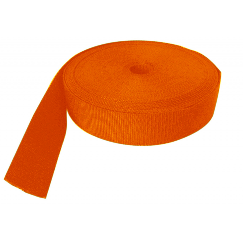 Fasce Puntapiedi, Fibbie FASCIA ARANCIONE MM.30 MT.50 - immagine 2