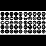 Blue Sea Spie, Interruttori KIT 50 ETICHETTE PER INTERRUTTORI