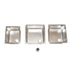 LAVELLO INOX MM.350X320x150 PROF. (acq.min. unità)