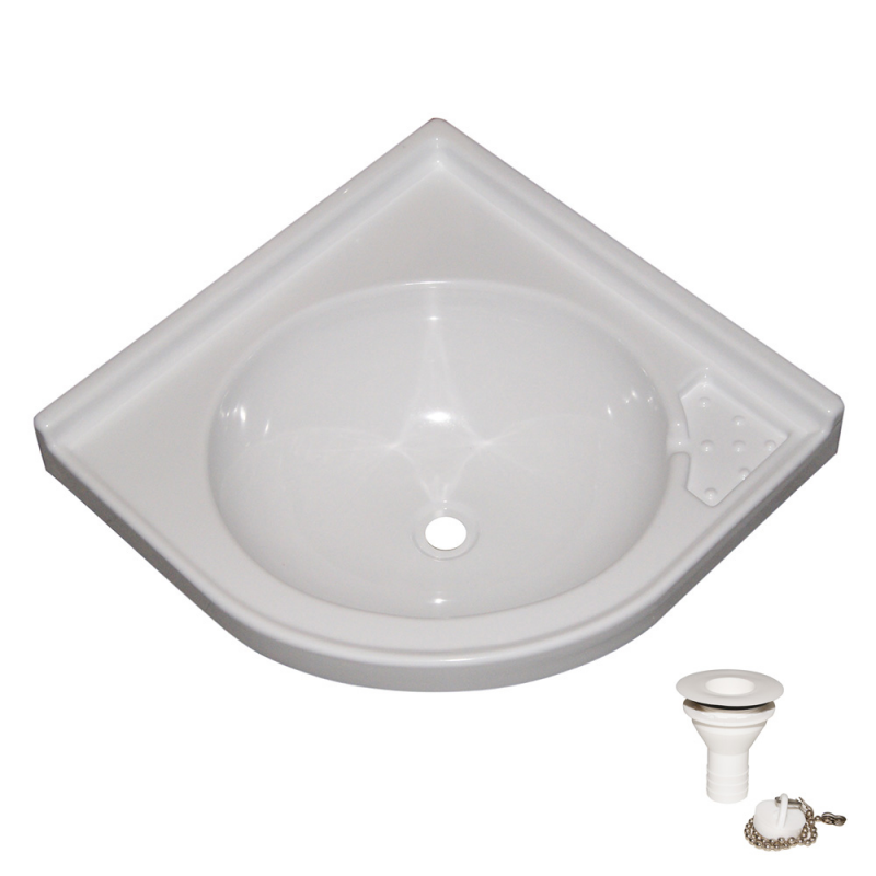 VECAM Lavelli, Pilette Scarico LAVELLO PVC AD ANGOLO