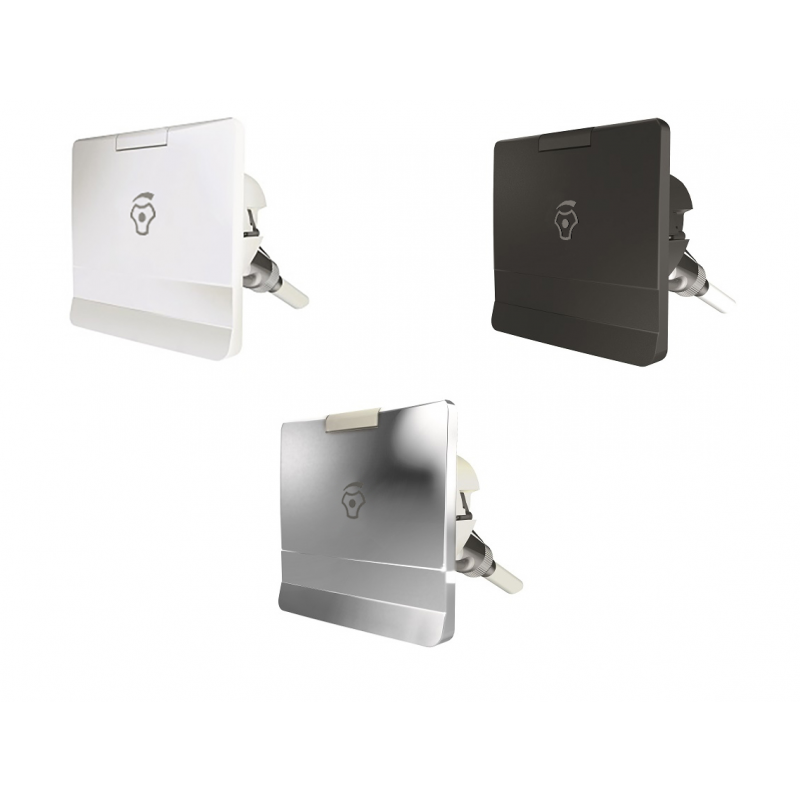 Plastimo Doccette NICCHIA QUADRATA NERA CON MISCELA