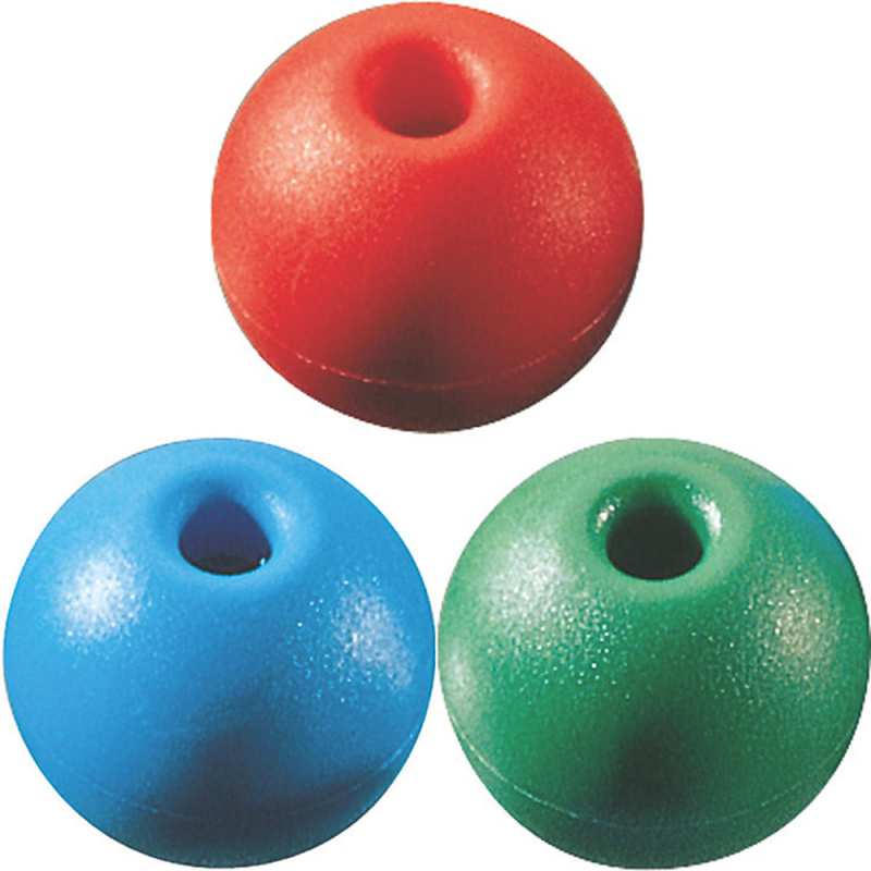 Optima Trecce Varie e Moschettoni Nylon PALLINA TERMINALE VERDE Ø MM.8 - immagine 2