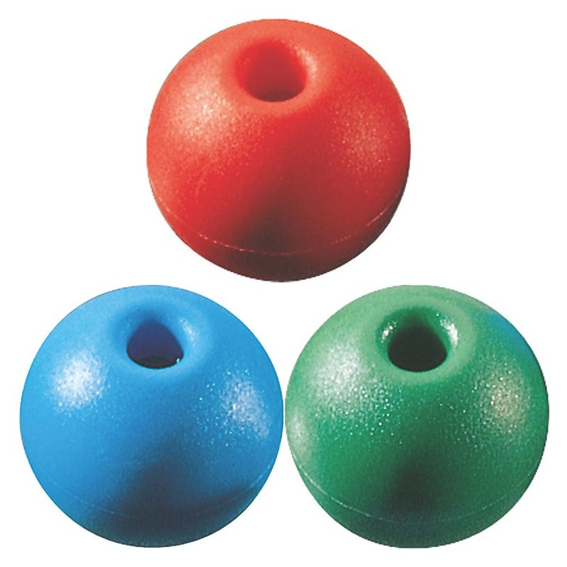 Optima Trecce Varie e Moschettoni Nylon PALLINA TERMINALE GIALLA Ø MM.6