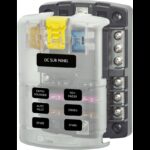 Blue Sea Fusibili, Portafusibili PANNELLO PORTAFUS. ST BLADE 6+MASSA