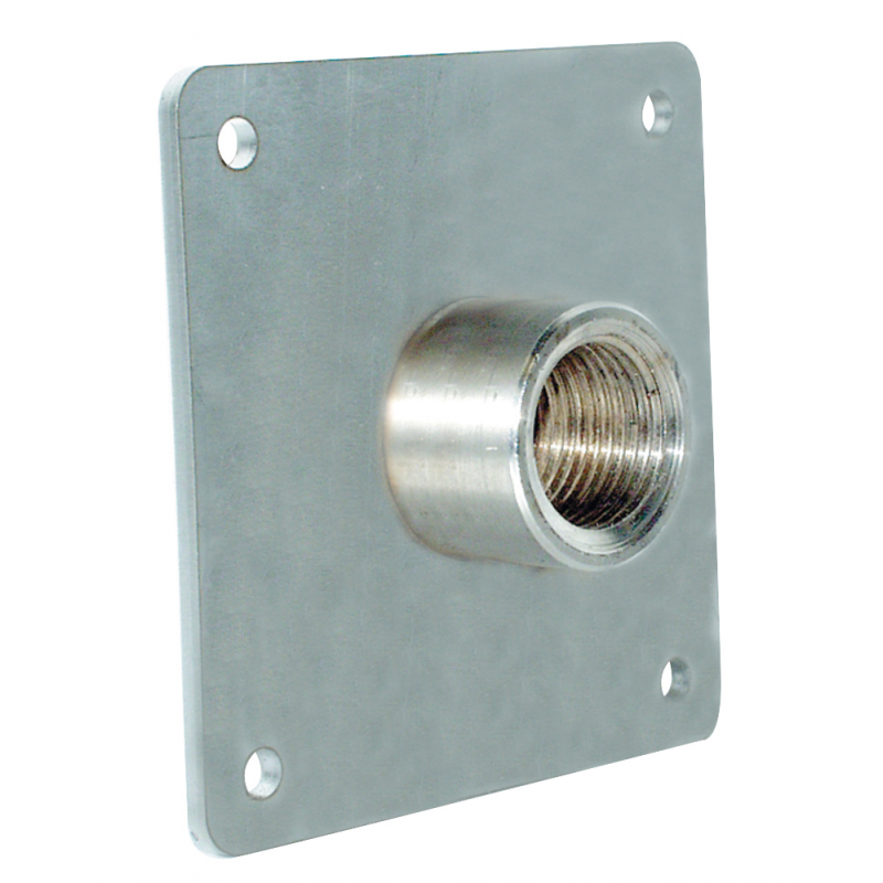 Raccorderia in Ottone PIASTRA INOX C/MANICOTTO DA 3/8