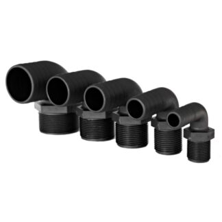 Trudesign Portagomma PORTAGOMMA NERO 90° FILETT 1/2 13MM