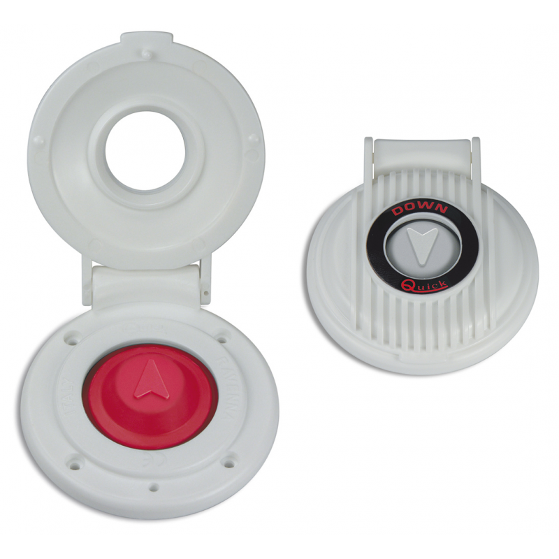 Quick Accessori per Verricelli Quick PULSANTE A PIEDE BIANCO DOWN - immagine 3