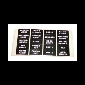 Marine Town Pannelli di Comando Elettrici SERIE SIMBOLI ADESIVI